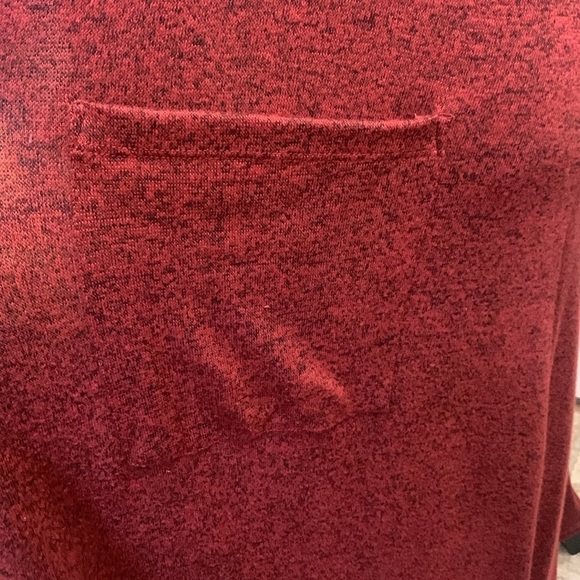 LuLaRoe Sarah Cardigan Open Sweater Duster Heathered Red Size M NWOT - Picture 4 of 9